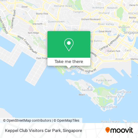 Keppel Club Visitors Car Park map