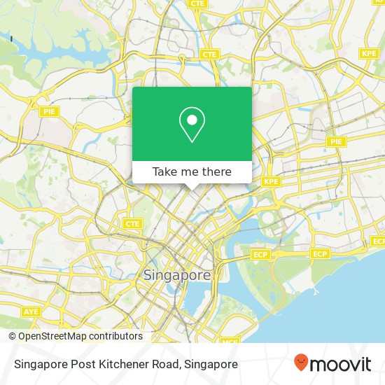 Singapore Post Kitchener Road map