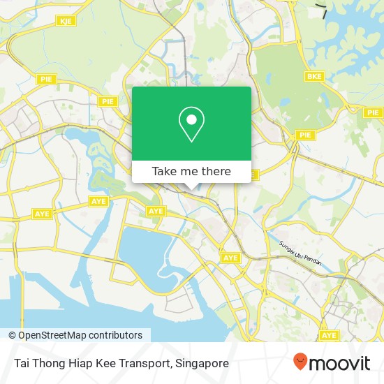 Tai Thong Hiap Kee Transport map