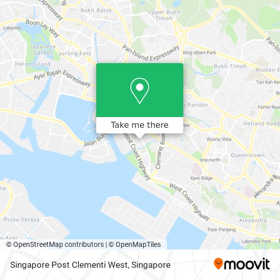 Singapore Post Clementi West map