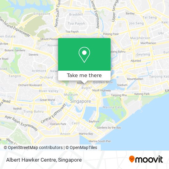 Albert Hawker Centre map