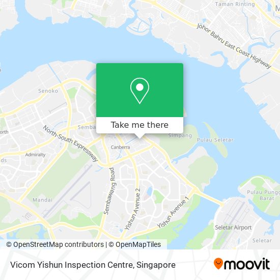 Vicom Yishun Inspection Centre地图