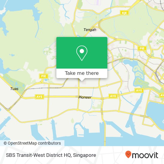 SBS Transit-West District HQ map