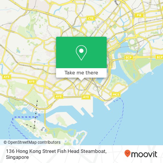136 Hong Kong Street Fish Head Steamboat map