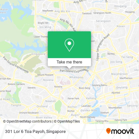 301 Lor 6 Toa Payoh map