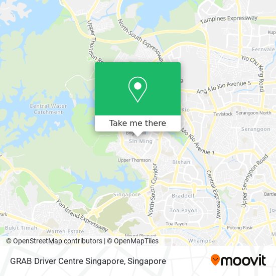 GRAB Driver Centre Singapore地图