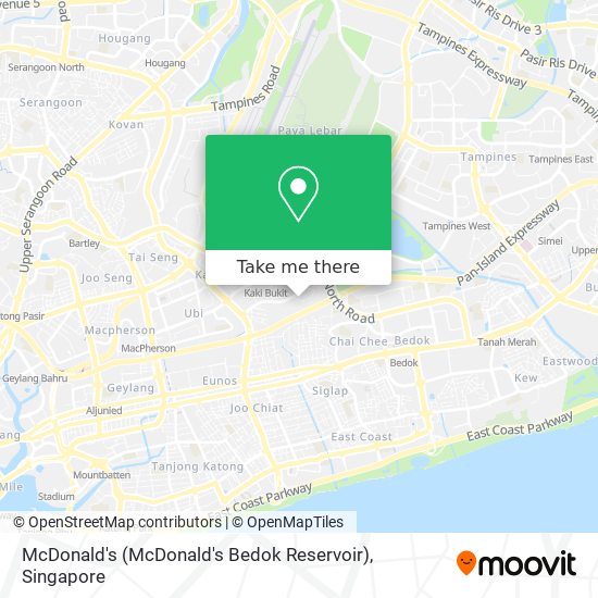 McDonald's (McDonald's Bedok Reservoir) map