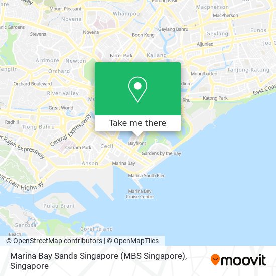 Marina Bay Sands Singapore (MBS Singapore)地图