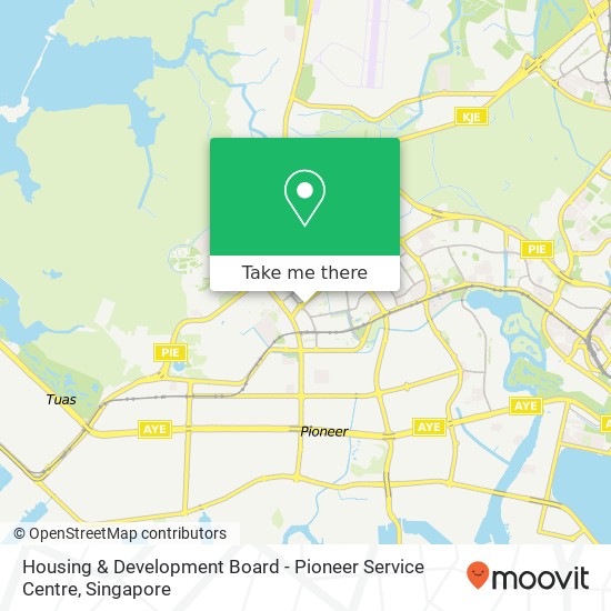Housing & Development Board - Pioneer Service Centre map