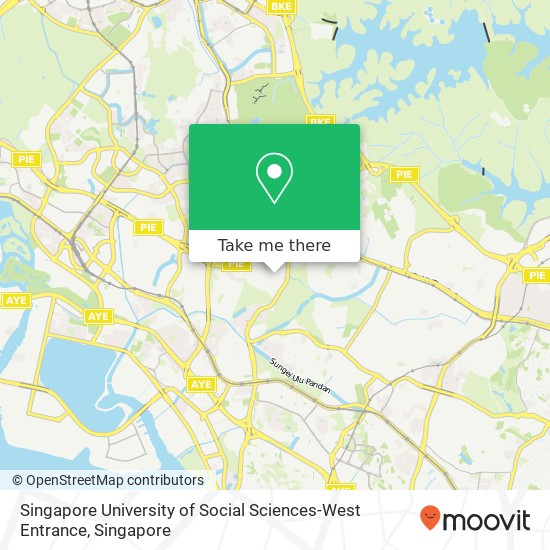 Singapore University of Social Sciences-West Entrance map