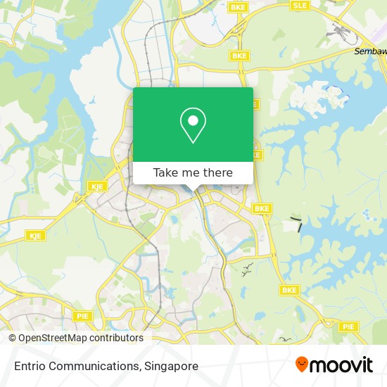 Entrio Communications map