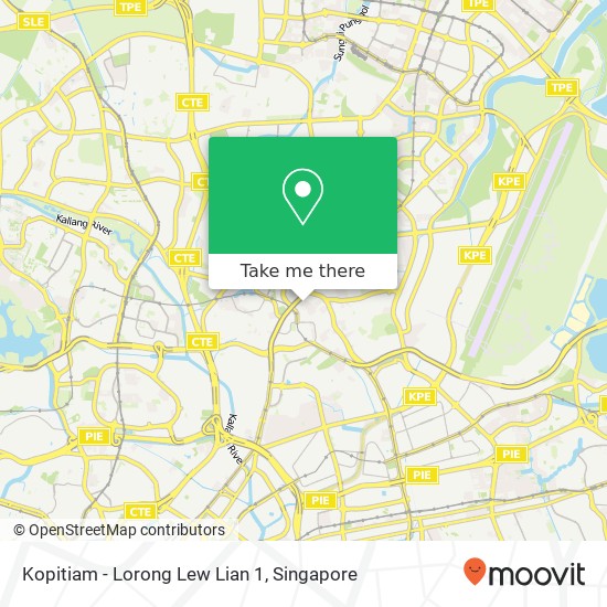 Kopitiam - Lorong Lew Lian 1 map