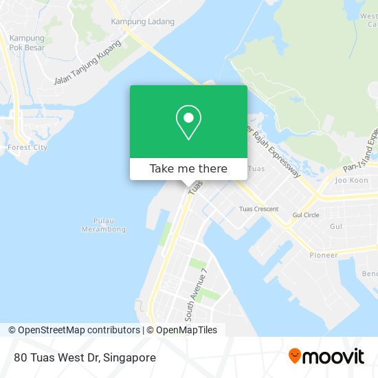 80 Tuas West Dr map