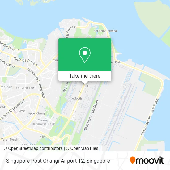 Singapore Post Changi Airport T2地图