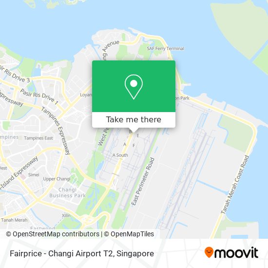 Fairprice - Changi Airport T2 map