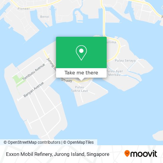 Exxon Mobil Refinery, Jurong Island map