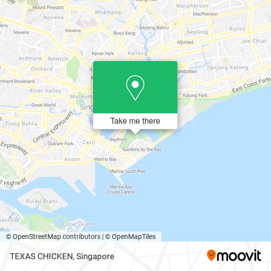 TEXAS CHICKEN map