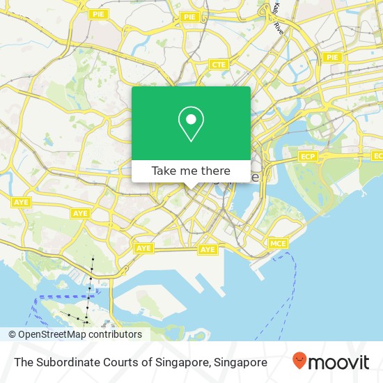 The Subordinate Courts of Singapore map