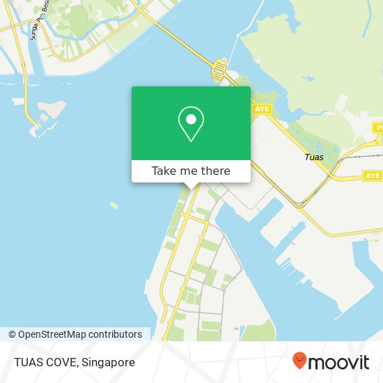 TUAS COVE map