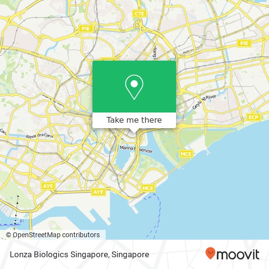 Lonza Biologics Singapore map