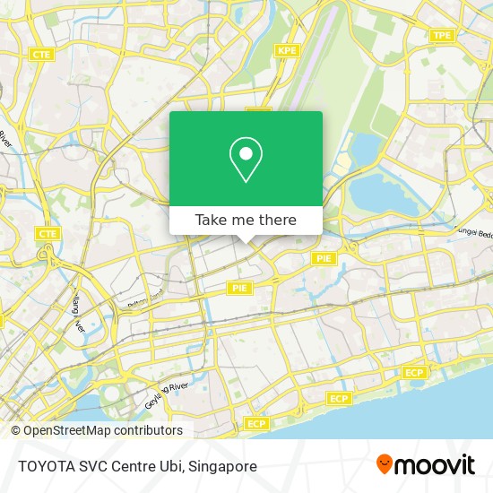 TOYOTA SVC Centre Ubi map