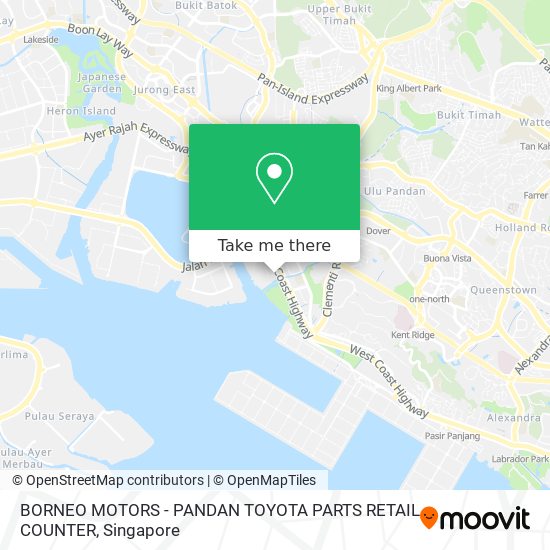 BORNEO MOTORS - PANDAN TOYOTA PARTS RETAIL COUNTER map