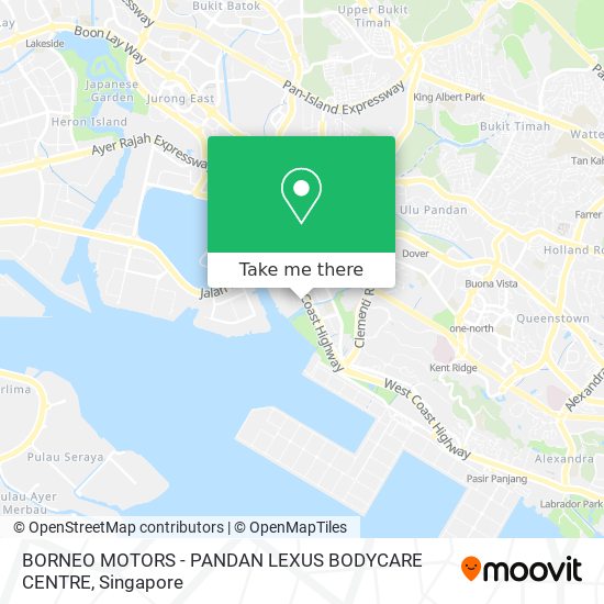 BORNEO MOTORS - PANDAN LEXUS BODYCARE CENTRE map
