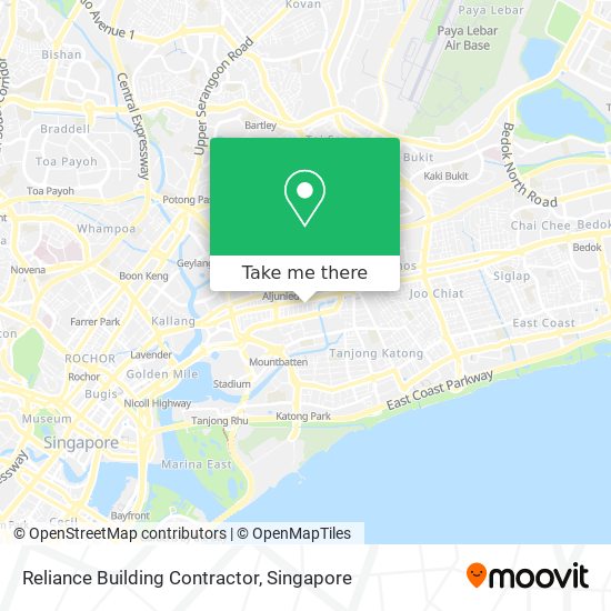 Reliance Building Contractor map