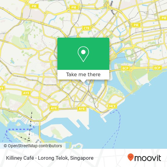 Killiney Café - Lorong Telok map