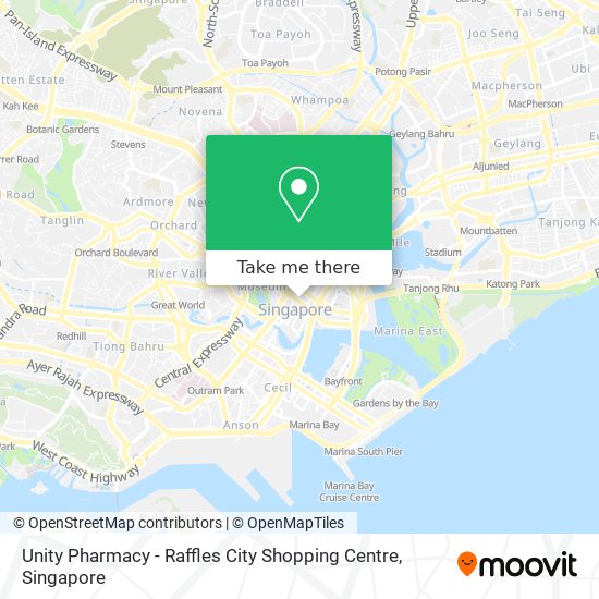 Unity Pharmacy - Raffles City Shopping Centre map