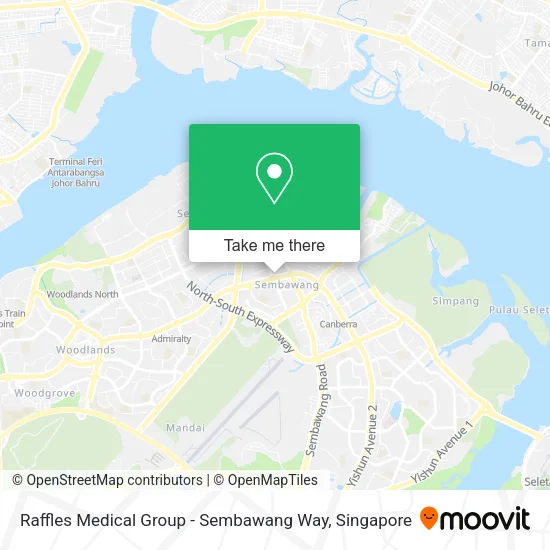 Raffles Medical Group - Sembawang Way map