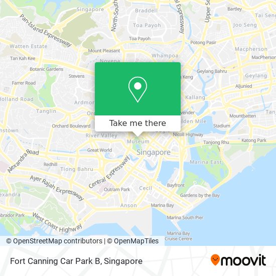 Fort Canning Car Park B map