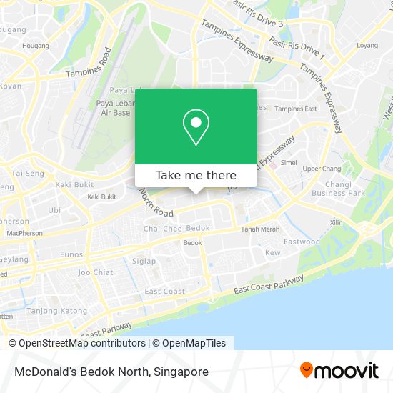 McDonald's Bedok North map