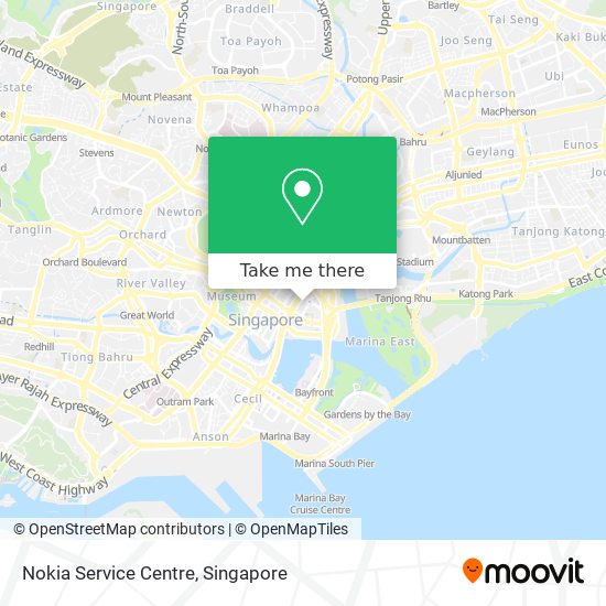 Nokia Service Centre map