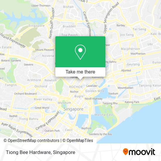 Tiong Bee Hardware map