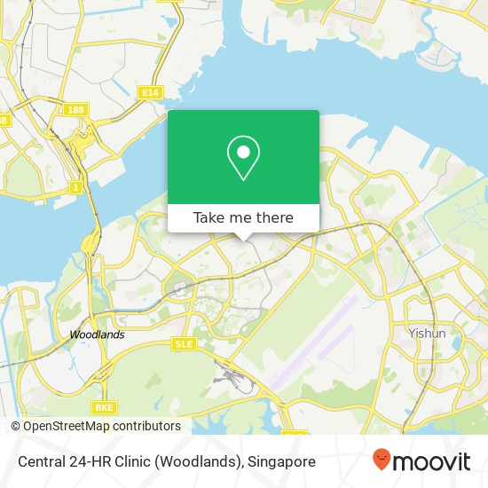 Central 24-HR Clinic (Woodlands) map