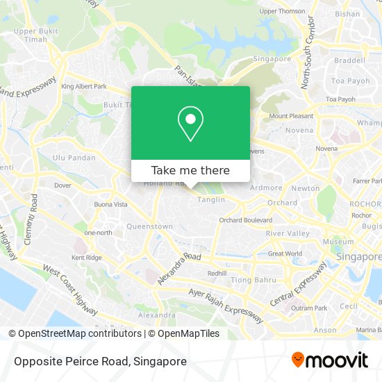 Opposite Peirce Road map