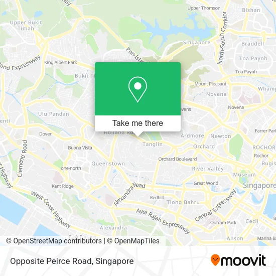 Opposite Peirce Road map