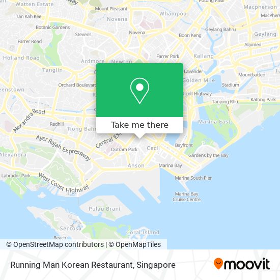 Running Man Korean Restaurant map