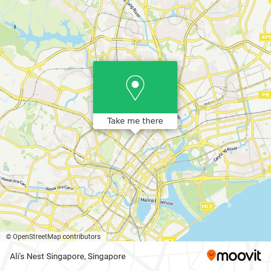 Ali's Nest Singapore map