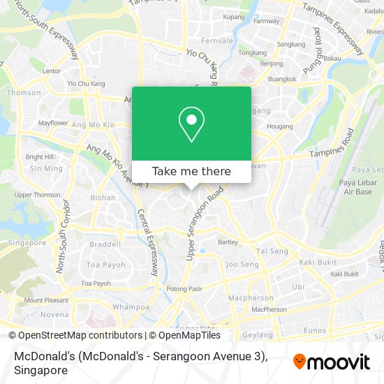 McDonald's (McDonald's - Serangoon Avenue 3) map