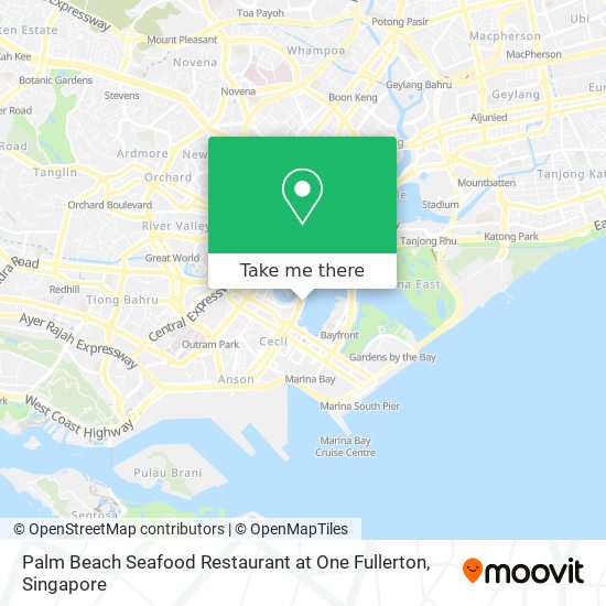 Palm Beach Seafood Restaurant at One Fullerton map