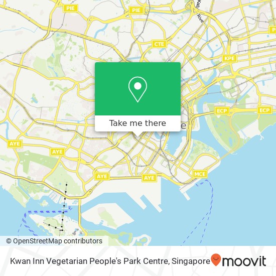 Kwan Inn Vegetarian People's Park Centre map