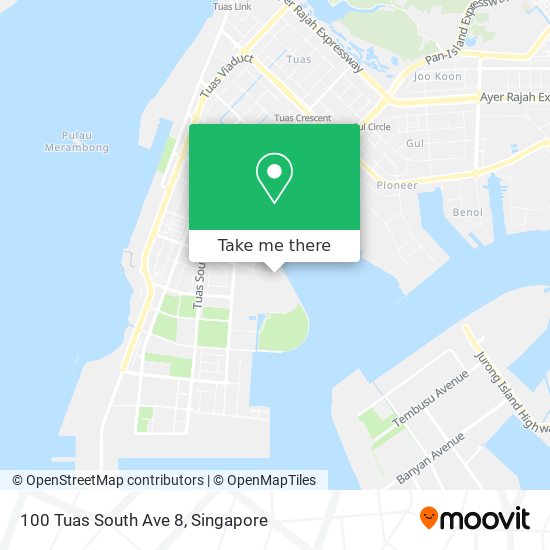 100 Tuas South Ave 8 map