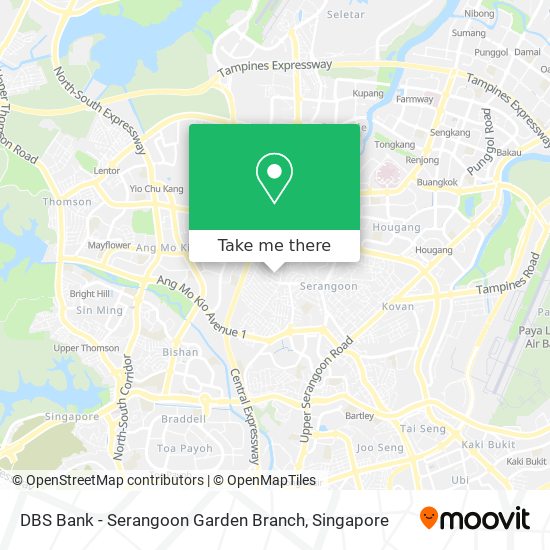 DBS Bank - Serangoon Garden Branch map