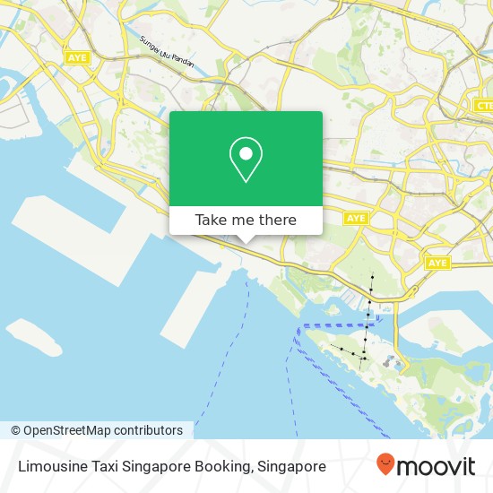Limousine Taxi Singapore Booking map