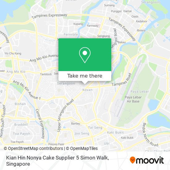 Kian Hin Nonya Cake Supplier 5 Simon Walk map