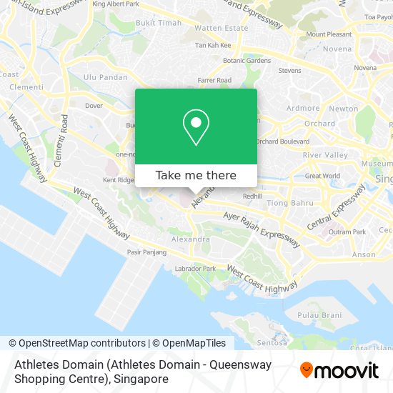 Athletes Domain (Athletes Domain - Queensway Shopping Centre) map