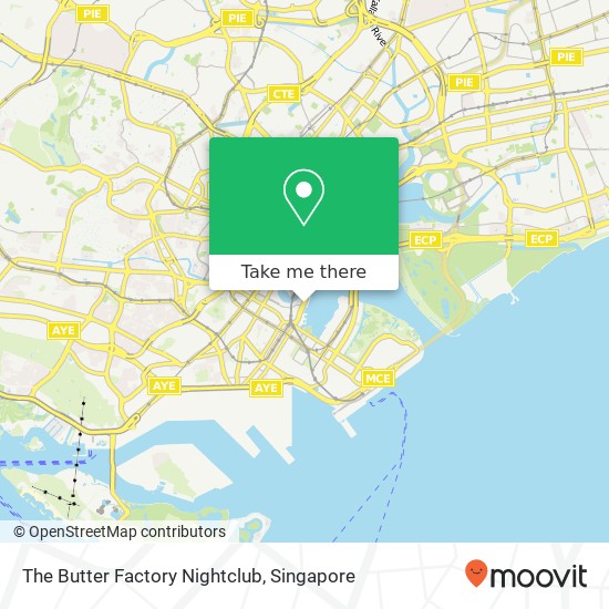 The Butter Factory Nightclub map