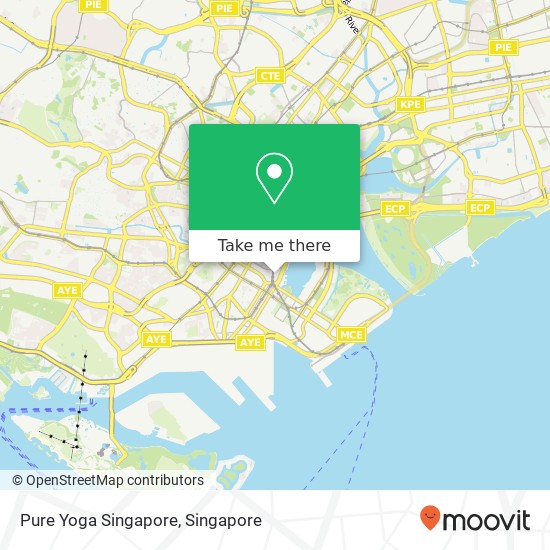 Pure Yoga Singapore地图